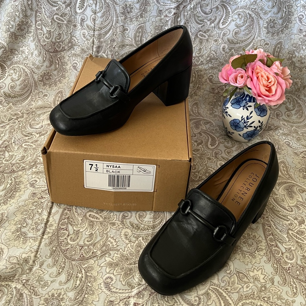 Cole Haan Black Leather Loafers Classic Flats